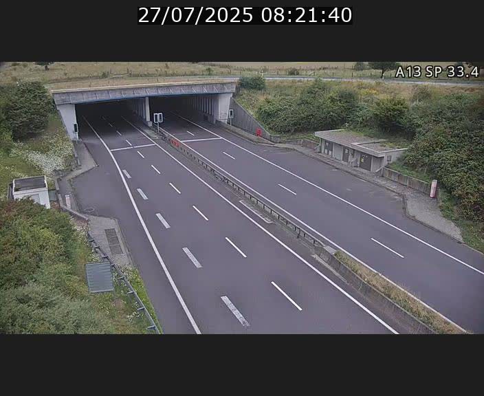 Webcam trafic sur A13 à hauteur d'Altwies en direction de Mondorf-les-bains et en provenance de l'Allemagne