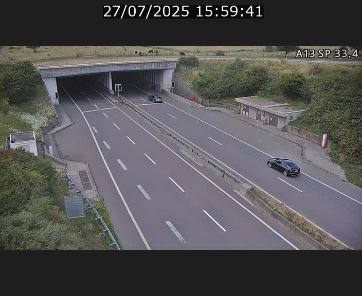 Webcam trafic sur A13 à hauteur d'Altwies en direction de Mondorf-les-bains et en provenance de l'Allemagne