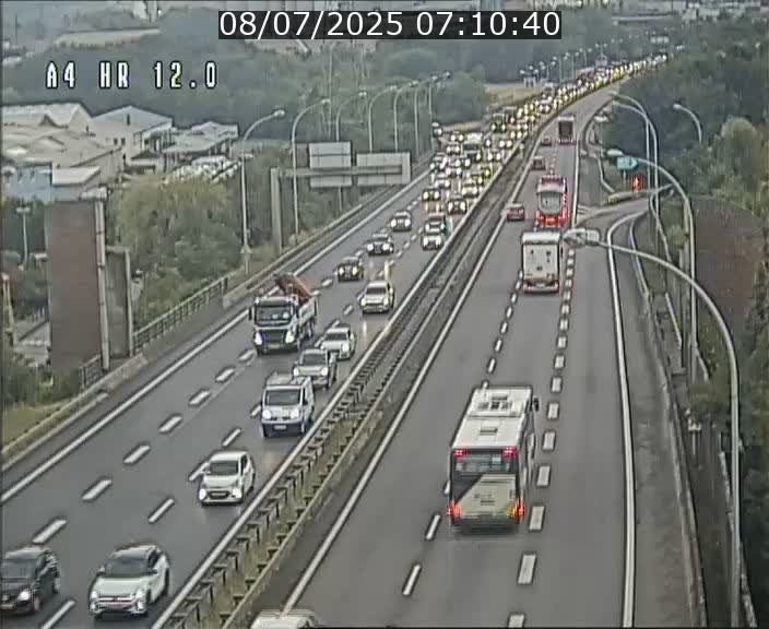 Traffic live webcam Luxembourg Jonction Foetz - A4 - BK 12.0 - direction Esch sur Alzette