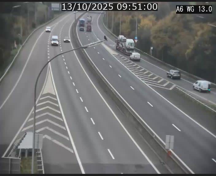Traffic live webcam Luxembourg Mamer - A6 - BK 13 - direction Luxembourg/France/Allemagne