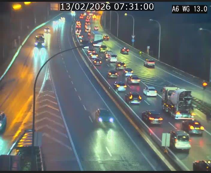 Traffic live webcam Luxembourg Mamer - A6 - BK 13 - direction Luxembourg/France/Allemagne