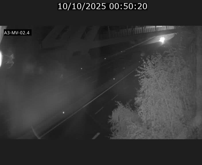 Webcam autoroute de la France (A3) au Luxembourg à Fentange, à proximité de la Croix de Gasperich. Vue orientée vers la Cloche d'Or