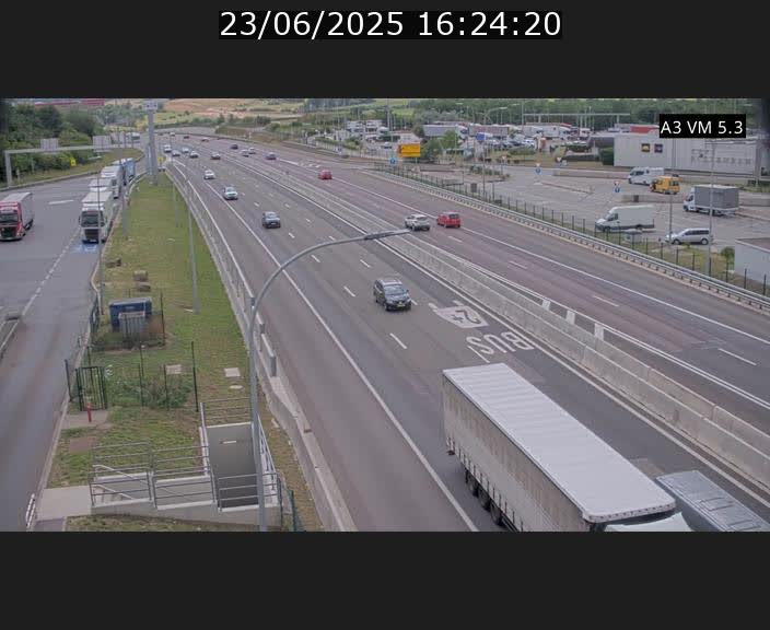 Traffic live webcam Luxembourg Aire de Berchem - A3 - BK 5 - direction France