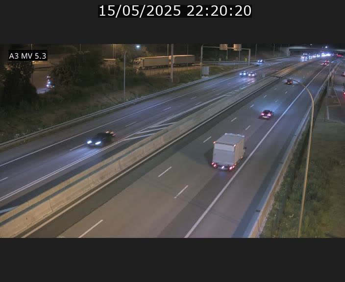 Webcam à l'Aire de Berchem au Luxembourg sur l'A3. Vue orientée vers la France