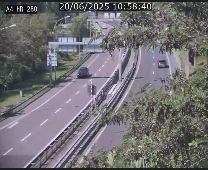 Webcam traffic A4 Luxembourg - BK 0.2 - P+R Bouillon (direction Luxembourg)