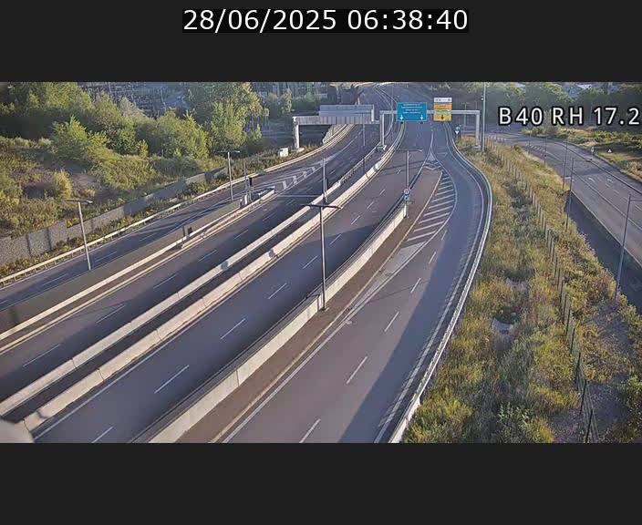 Webcam sur le contournement d'Esch Belval à hauteur de la sortie Université de Luxembourg. Vue orientée vers Luxembourg