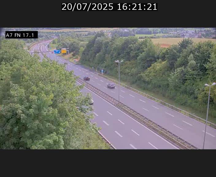 Caméra trafic Luxembourg - A7, Merscherbierg direction Mersch