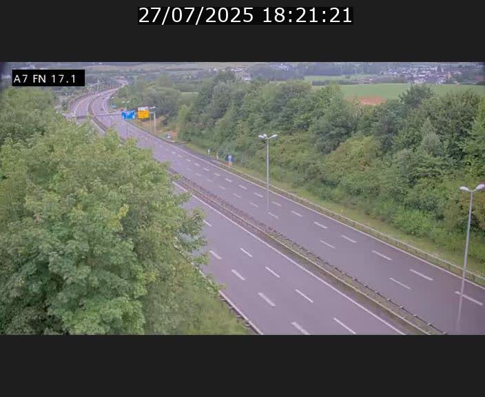 Caméra trafic Luxembourg - A7, Merscherbierg direction Mersch