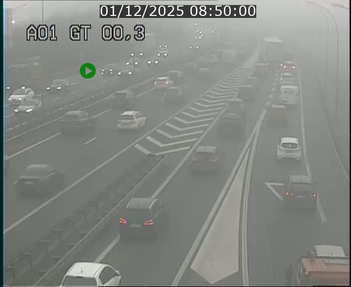 Traffic live webcam Luxembourg Croix de Gasperich - A1 direction Kirchberg - BK 0.3