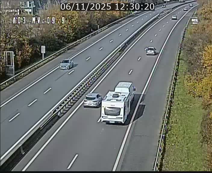 Webcam Autoroute à la Croix de Bettembourg - A3 - BK 9.9 - direction Luxembourg-Ville