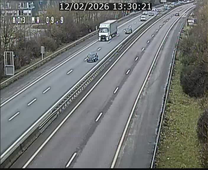 Webcam Autoroute à la Croix de Bettembourg - A3 - BK 9.9 - direction Luxembourg-Ville