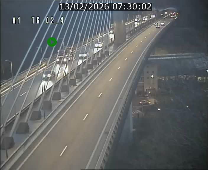 Traffic live webcam Luxembourg Sandweiler - A1 direction Luxembourg-ville - BK 2.4