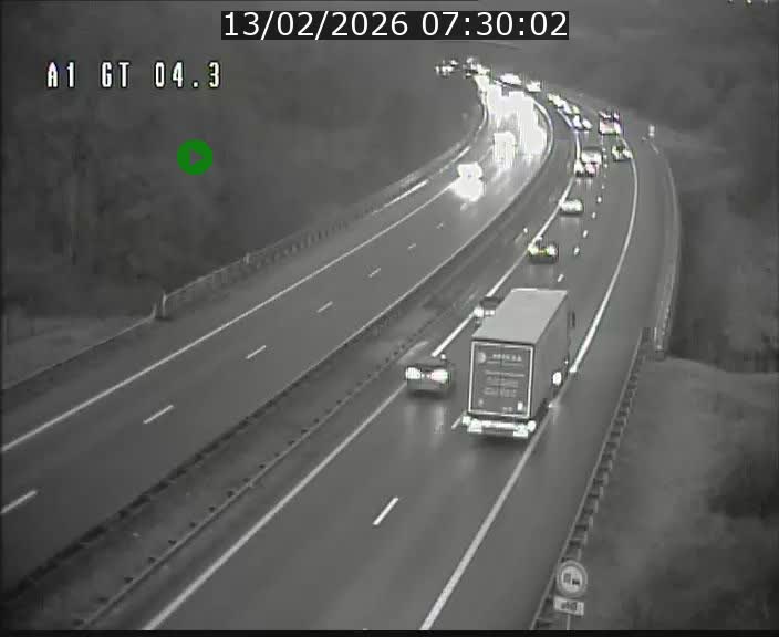 Traffic live webcam Luxembourg Itzig - A1 direction Sandweiler - BK 4.3