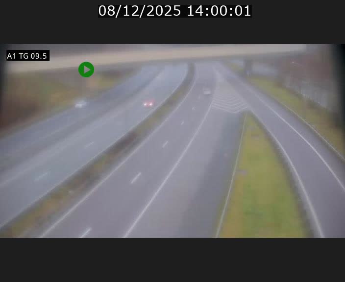 Traffic live webcam Luxembourg Jonction Grünewald - A1 direction Luxembourg-ville - BK 9.5