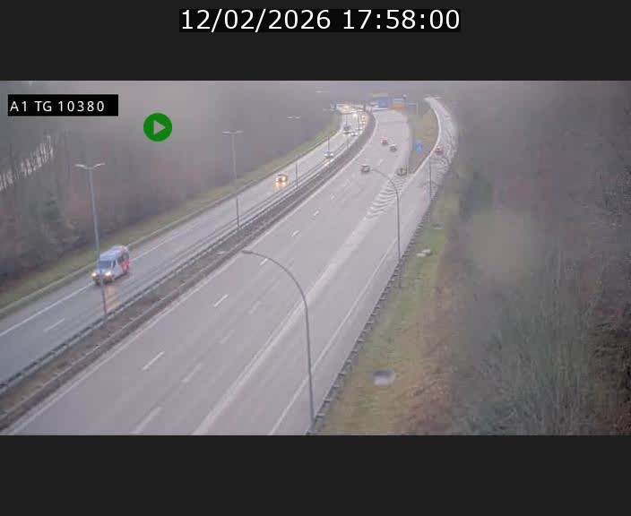 Traffic live webcam Luxembourg Senningerberg - A1 direction Luxembourg Kirchberg - BK 10.3
