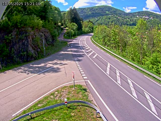 Caméra autoroute France - N66, col du Bussang direction Remiremont