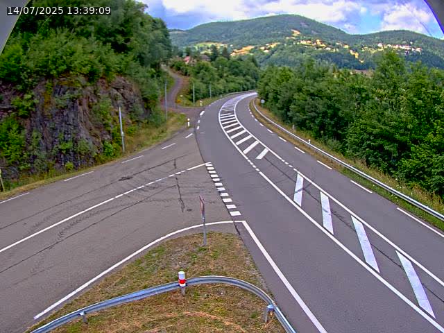 Caméra autoroute France - N66, col du Bussang direction Remiremont
