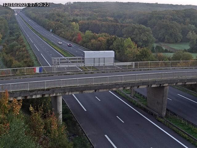 Caméra autoroute France - A31, Zoufftgen direction Luxembourg-ville, à la frontière entre la France et le Luxembourg