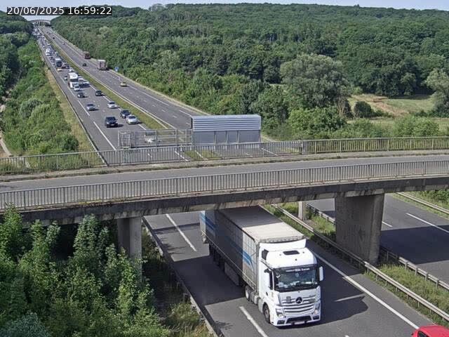 Caméra autoroute France - A31, Zoufftgen direction Luxembourg-ville, à la frontière entre la France et le Luxembourg