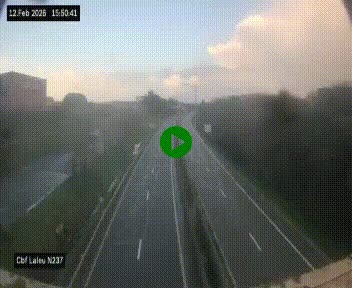Webcam située à la Rochelle, à la fin de la N237 avant l'accès au péage du Pont de l'Île-de-Ré