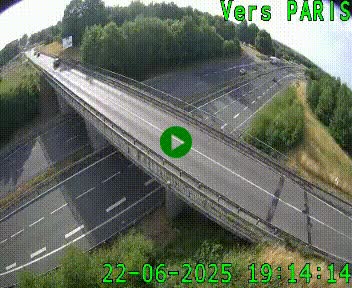 Clone of Caméra routière sur l'autoroute A20 au nord de Limoges, à la jonction avec la N520. Vue orientée vers Paris