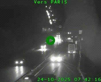 Caméra routière sur l'autoroute A20 à Bessines-sur-Gartempe. Vue orientée vers Paris