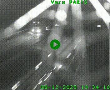 Caméra routière sur l'autoroute A20 à Saint-Hilaire-Bonneval, au sud de Limoges. Vue orientée vers Paris