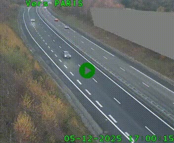 Caméra routière sur l'autoroute A20 à Saint-Pardoux-l'Ortigier, à la jonction avec l'A89. Vue orientée vers Paris