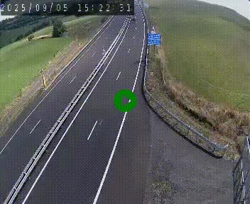 Caméra autoroute A75 à hauteur du col de la Fageole en direction de Clermont-Ferrand