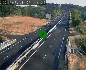 Caméra autoroutière France - A75, Coren, en direction de Montpellier