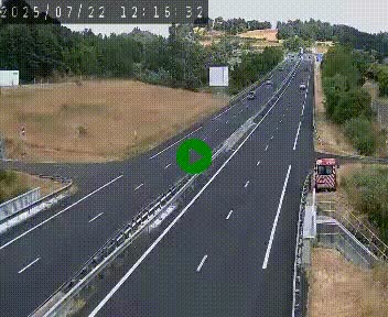 Caméra autoroutière France - A75, Coren, en direction de Montpellier