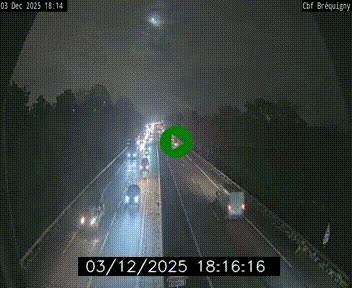 Webcam sur le périphérique de Rennes (N136) à hauteur du quartier Bréquigny, au sud de la ville