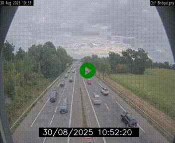 Webcam sur le périphérique de Rennes (N136) à hauteur du quartier Bréquigny, au sud de la ville