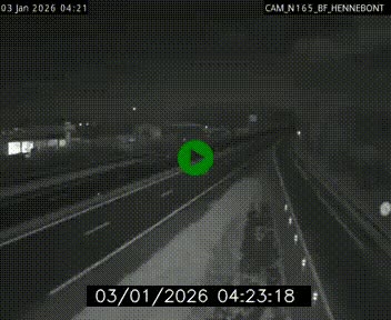 Webcam sur la N165 à hauteur de Hennebont, au nord de Lorient