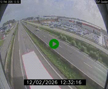 Webcam sur la N165 à hauteur de Caudan, dans le Morbihan.