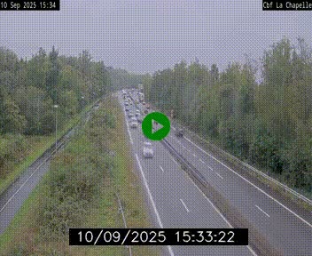 Webcam sur le périphérique de Nantes (N844) à hauteur de Porte de la Chapelle, au nord de la ville