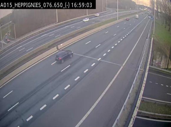 Webcam autoroute Belgique - Heppignies - E42 direction Namur - BK 76.4