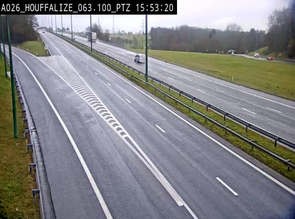 Caméra autoroute Belgique - Houffalize, E25 direction Liège