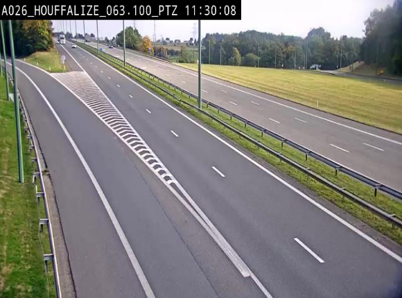 Caméra autoroute Belgique - Houffalize, E25 direction Liège