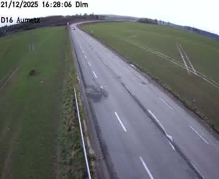 Webcam sur la D16 à Aumetz. Vue orientée vers A30