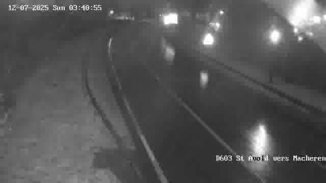 Webcam sur la D603 située à proximité de Saint-Avold. Vue orientée vers Macheren.