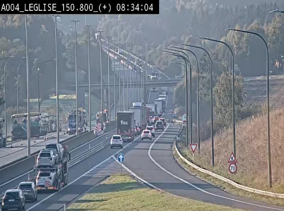 Caméra autoroute Belgique - Côte de Léglise, E411(A4) direction Luxembourg