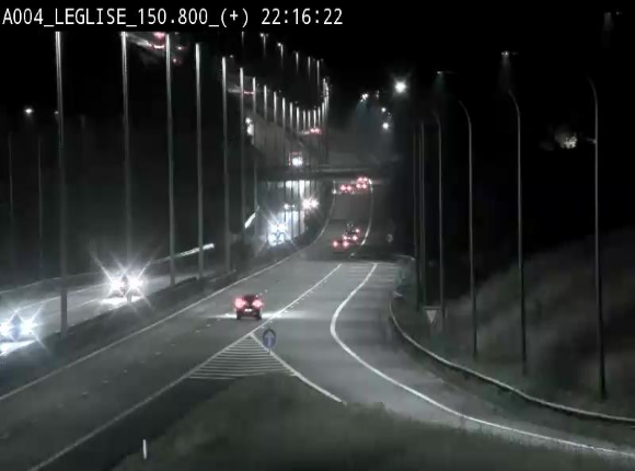 Caméra autoroute Belgique - Côte de Léglise, E411(A4) direction Luxembourg