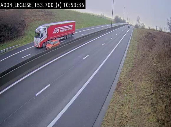 Webcam autoroute E411 à hauteur de Léglise, en direction de Luxembourg
