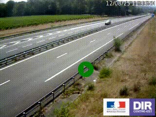Webcam autoroute sur l'A77 à hauteur de Pouilly-sur-Loire en direction de Nevers