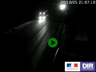 Webcam routière sur la RN7 à hauteur de Toulon-sur-Allier, entre Moulins et Vichy