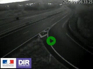 Webcam routière sur la RN6 à Auxerre, à hauteur de la sortie Monéteau, en direction de l'A6 (Gurgy)
