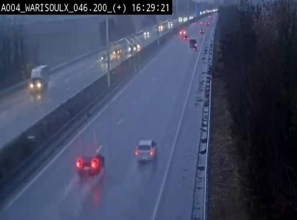 Webcam autoroute Belgique - Warissoulx - E411 - BK 46.2