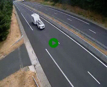 Caméra autoroute A75 à hauteur du col des Issartets en direction de Montpellier