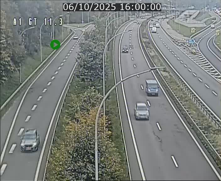 Traffic live webcam Luxembourg Senningerberg - A1 direction Allemagne - BK 11.3